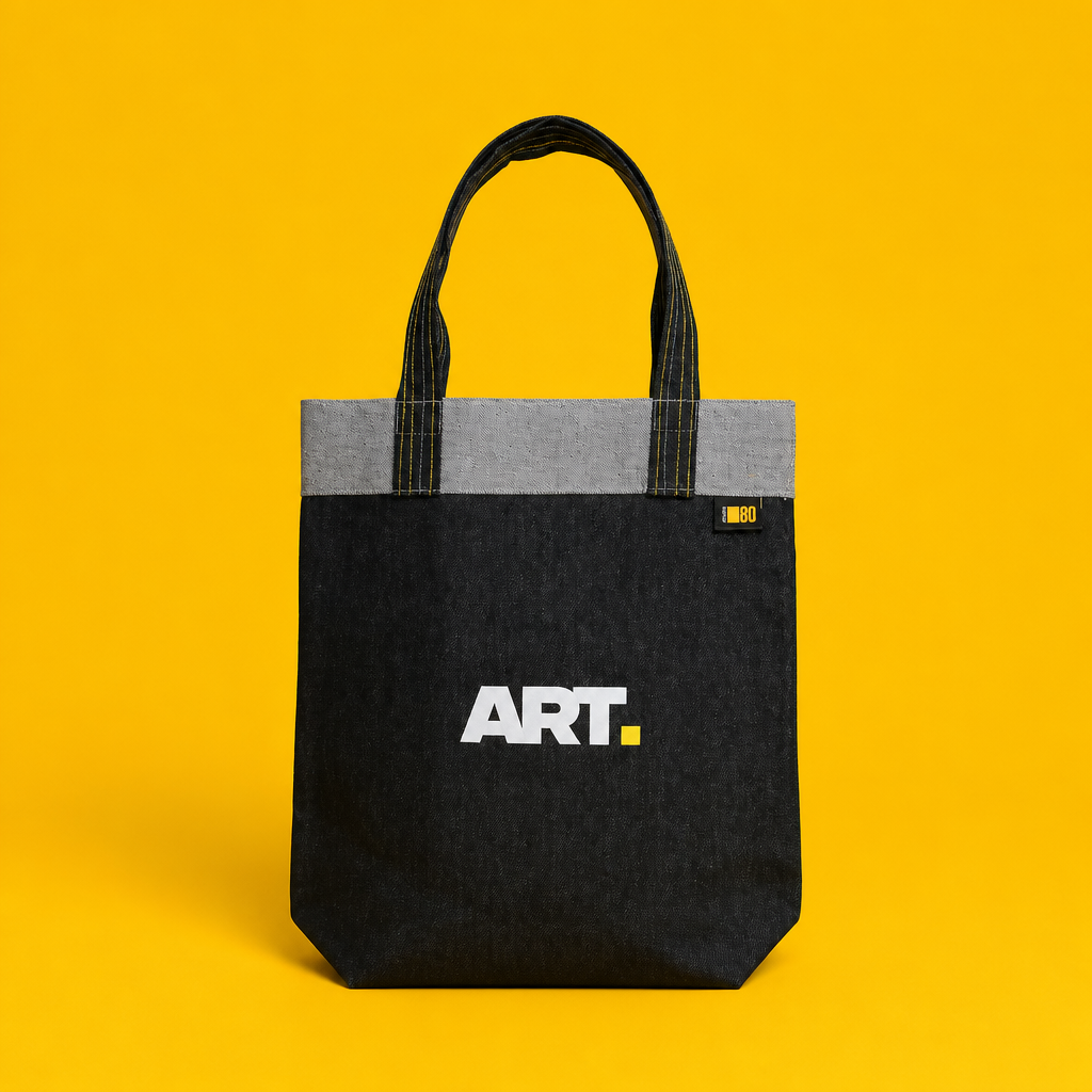 studio80 Art Full Stop Denim Tote